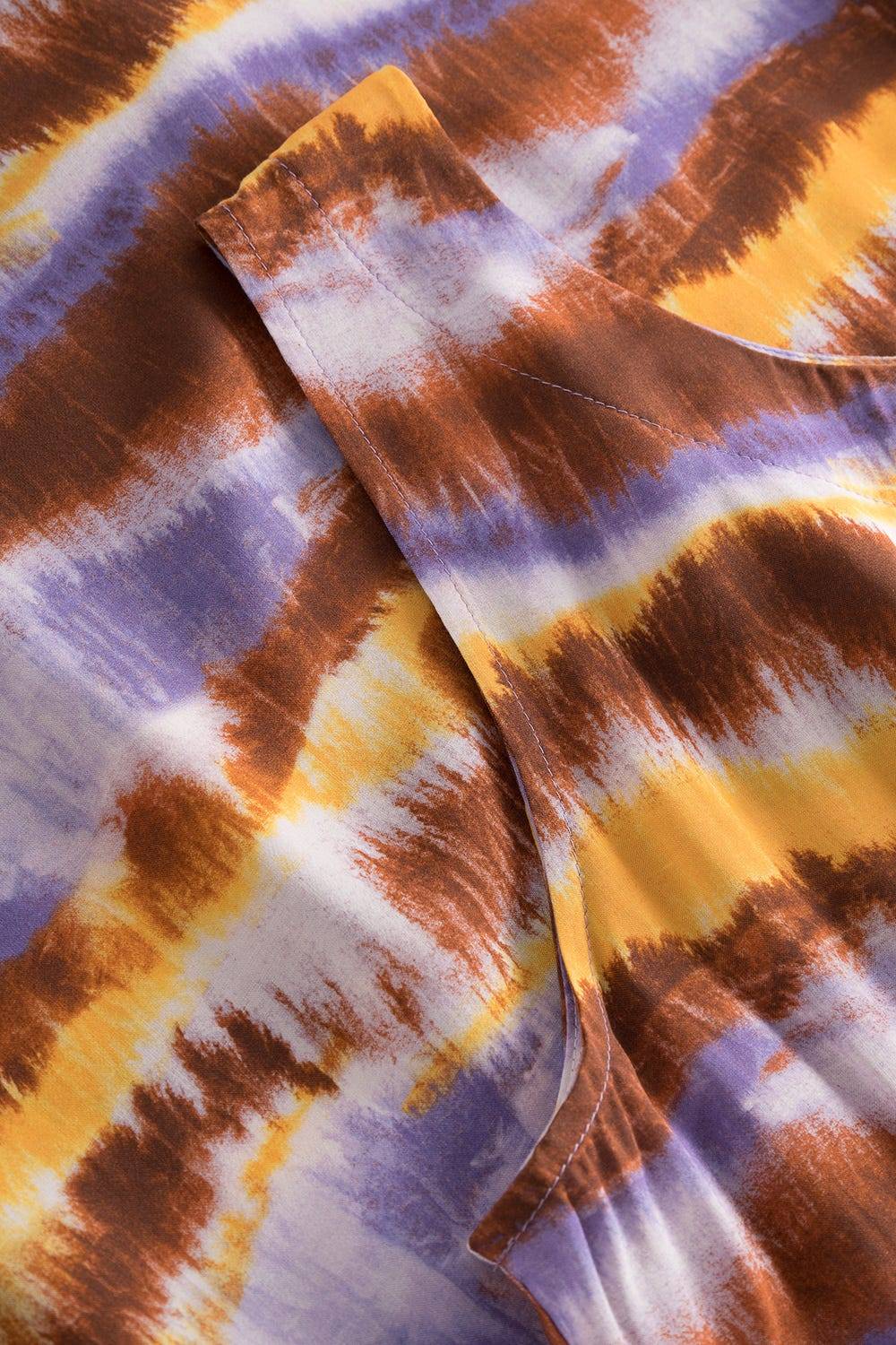 Rösch Trägerkleid im Batikdruck moderne Streifen im Webdruck 100% Viskose Riesige Ersparnisse