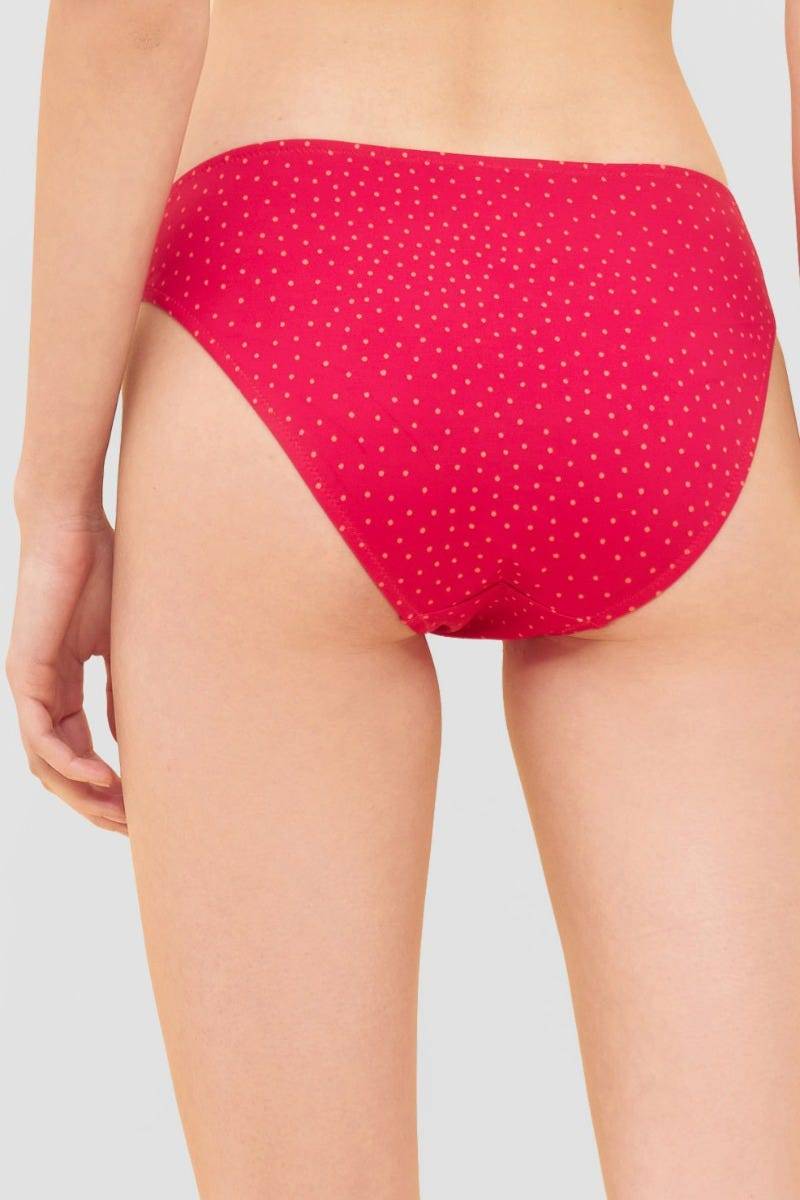 Rösch Bikini-Hose im pinken Mini-Tupfen-Druck recyceltes Polyamid/Elasthan Nur noch ein Tag übrig