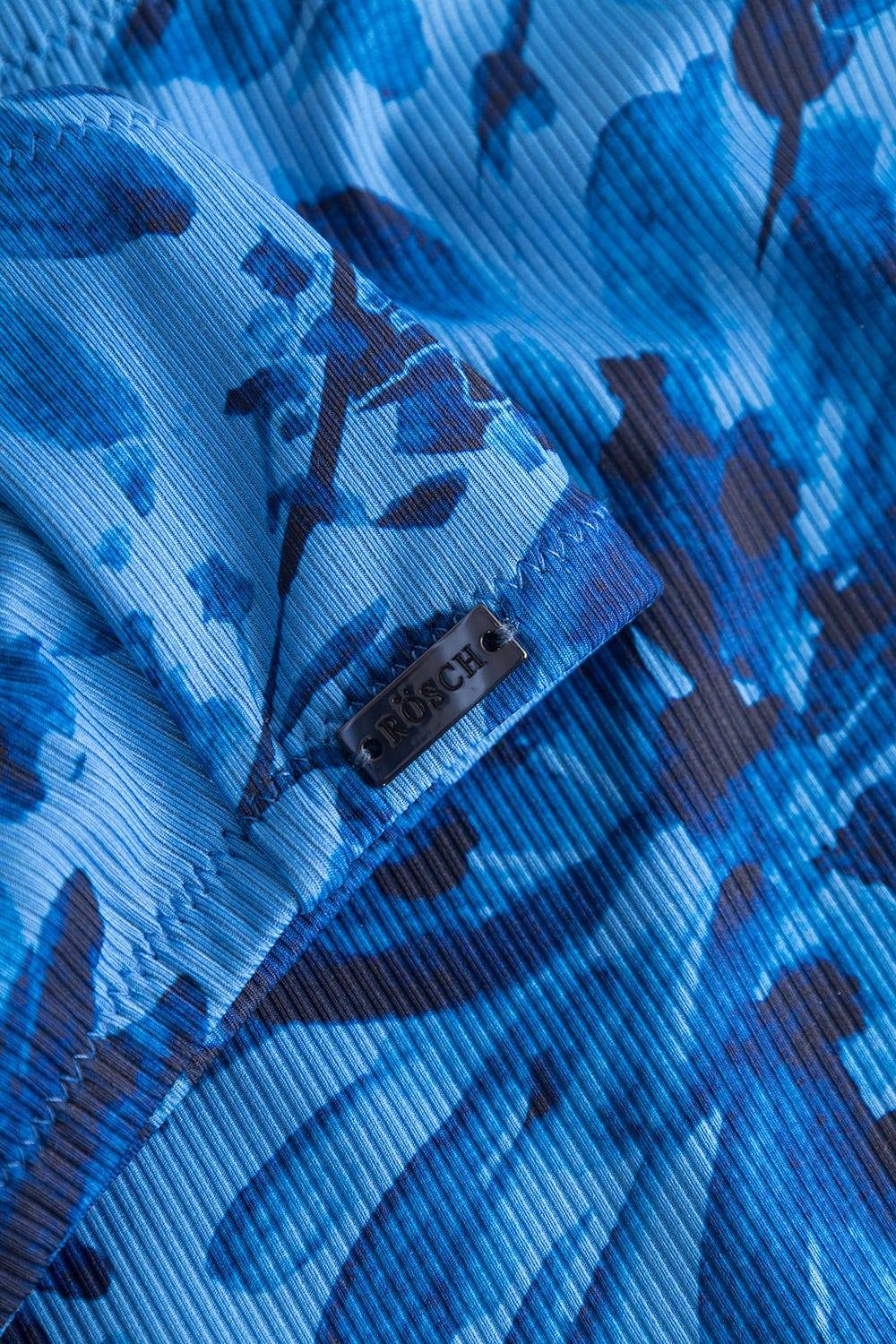 Rösch Bikini Oberteil im blauen Blüten-Druck Bralette modern recyceltes Polyester/Elasthan Clearance-Verkauf