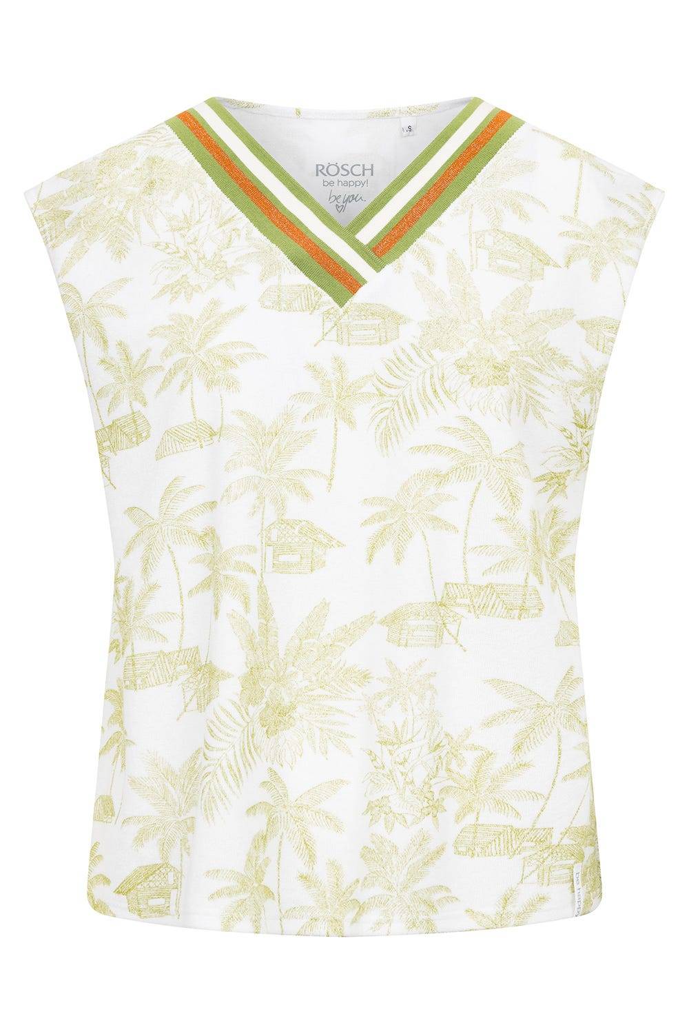 Rösch Frottee-Shirt im Palmenprint Baumwolle/Polyester Kostenloser Versand