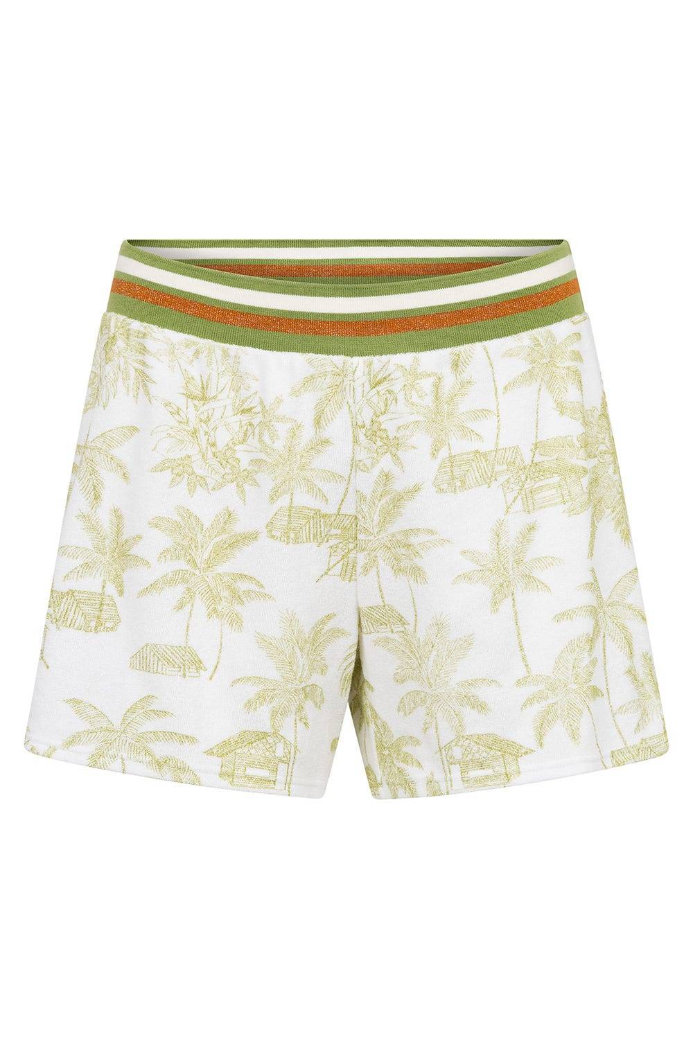 Rösch Frottee-Shorts im Palmenprint Baumwolle/Polyester Limitierter Zeitrabatt