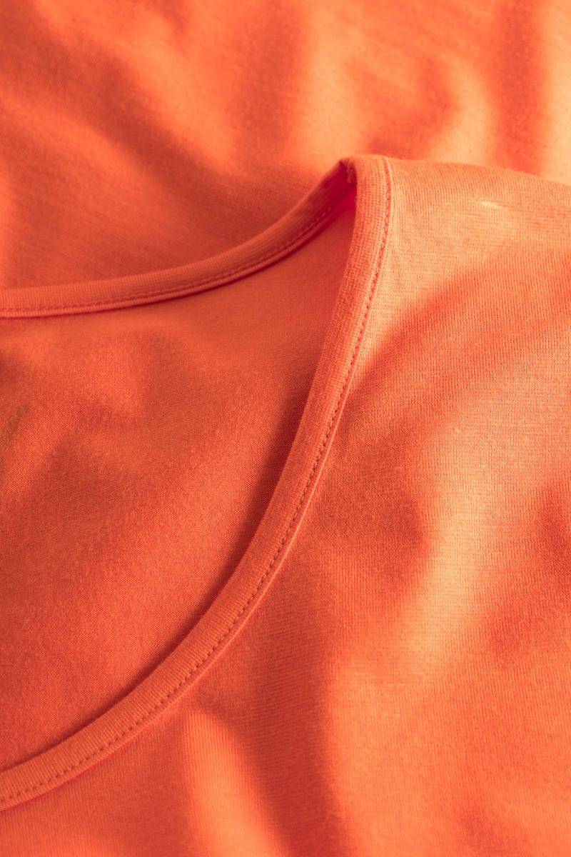 Rösch Y.U Yoga Shirt mit Knoten Orange Sport Mix &amp; Match Baumwolle/ Elasthan Begrenztes Angebot