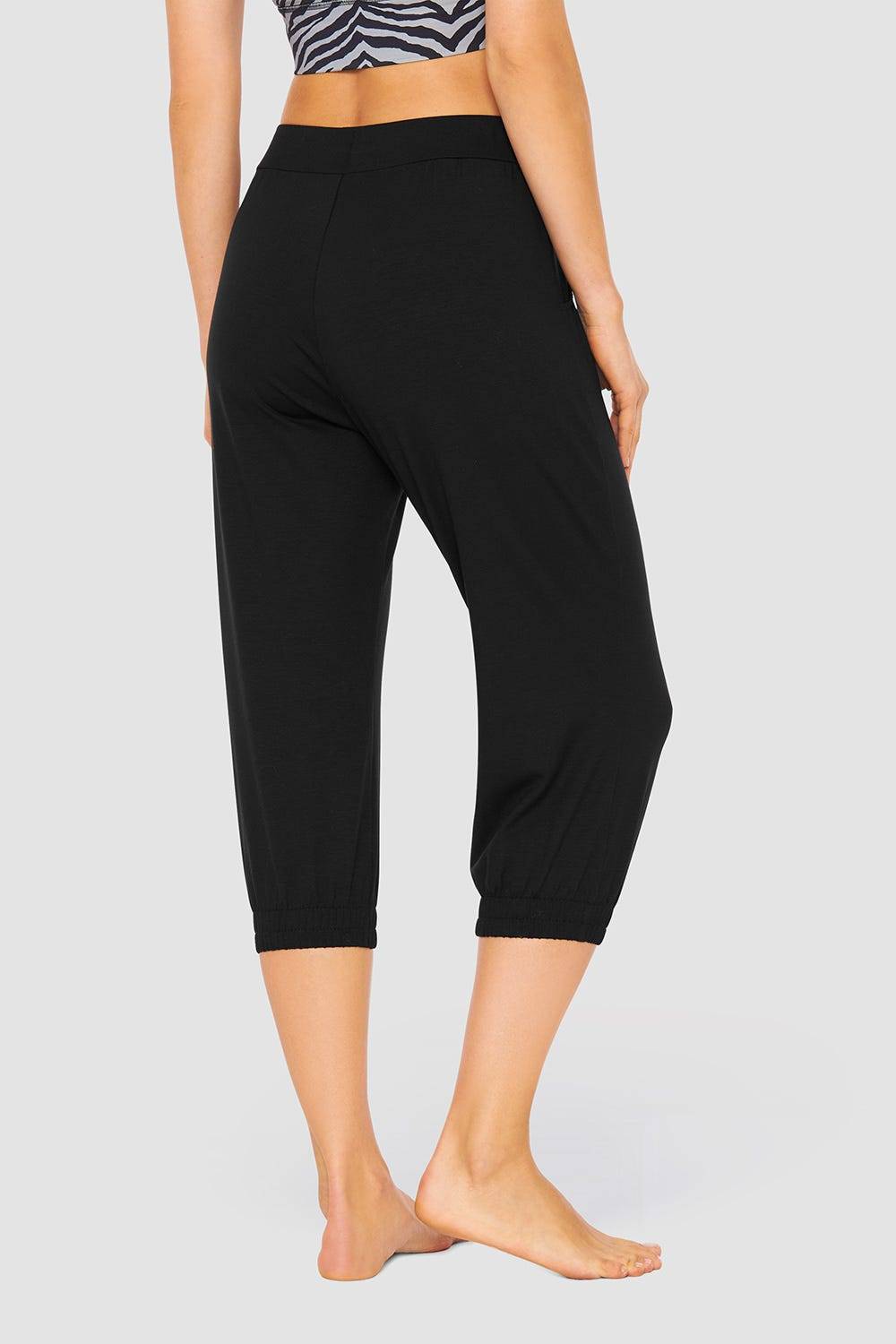 Rösch Y.U Yoga 3/4-Hose mit Taschen Loungewear Sport Mix &amp; Match Materialmix Weihnachtsangebot