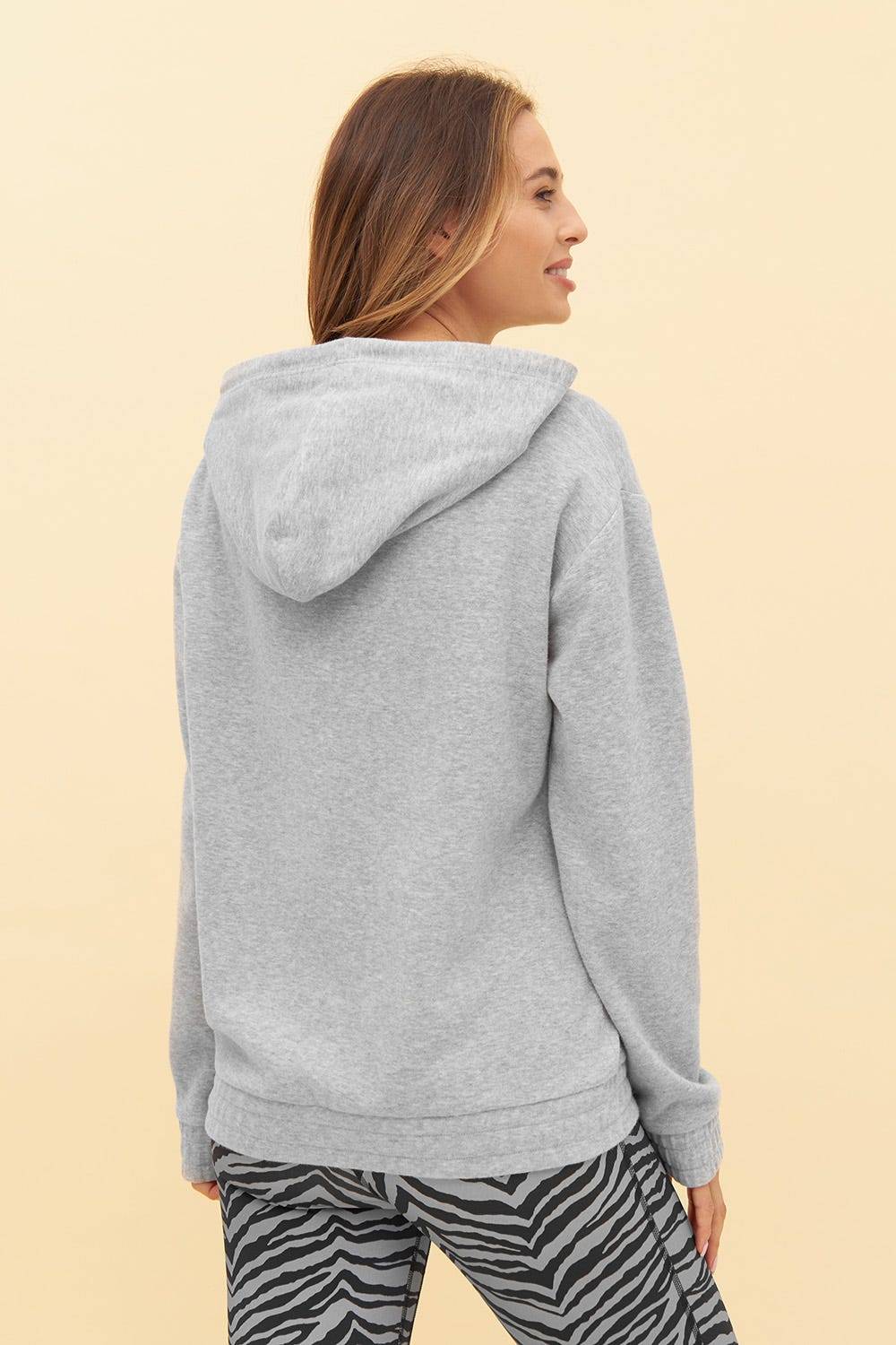 Rösch Y.U Yoga Sweatshirt in Grau Hoodie Loungewear Mix &amp; Match Baumwolle/recycled Polyamid Lagerräumung