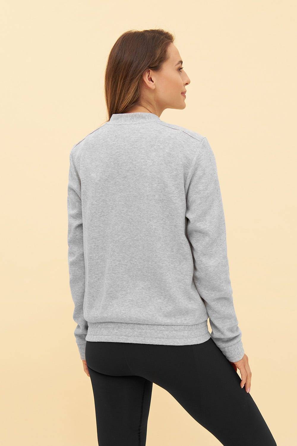 Rösch Y.U Yoga Sweatjacke in Grau Loungewear Mix &amp; Match Baumwolle/recycled Polyamid Heißer Verkauf