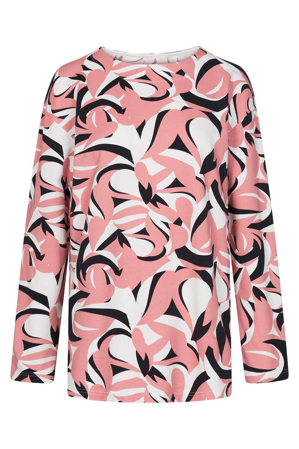 Rösch Sweatshirt mit U-Boot-Ausschnitt Baumwolle/Elasthan Neueste Mode