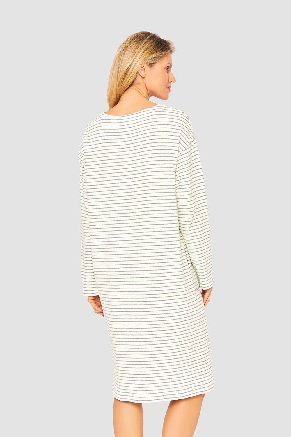 Rösch Hauskleid im Ringelmuster Strick Materialmix Saisonale Angebote