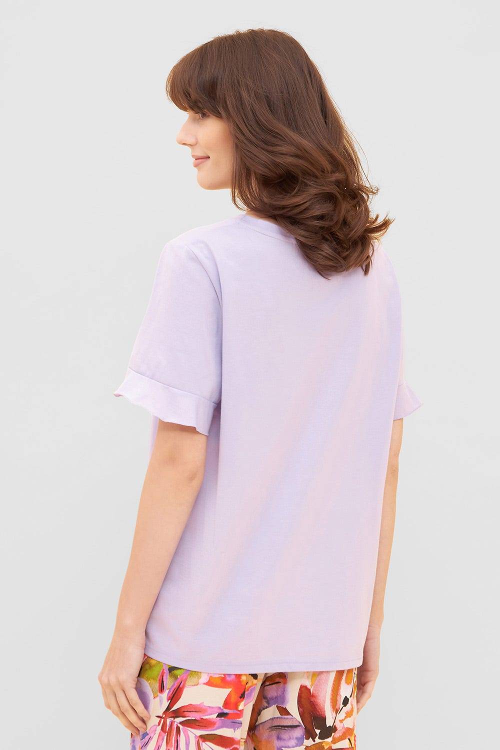 Rösch T-Shirt mit Volants und Stickerei &quot;summer&quot; Mix &amp; Match Viskose/Elasthan Letzte 3 Tage