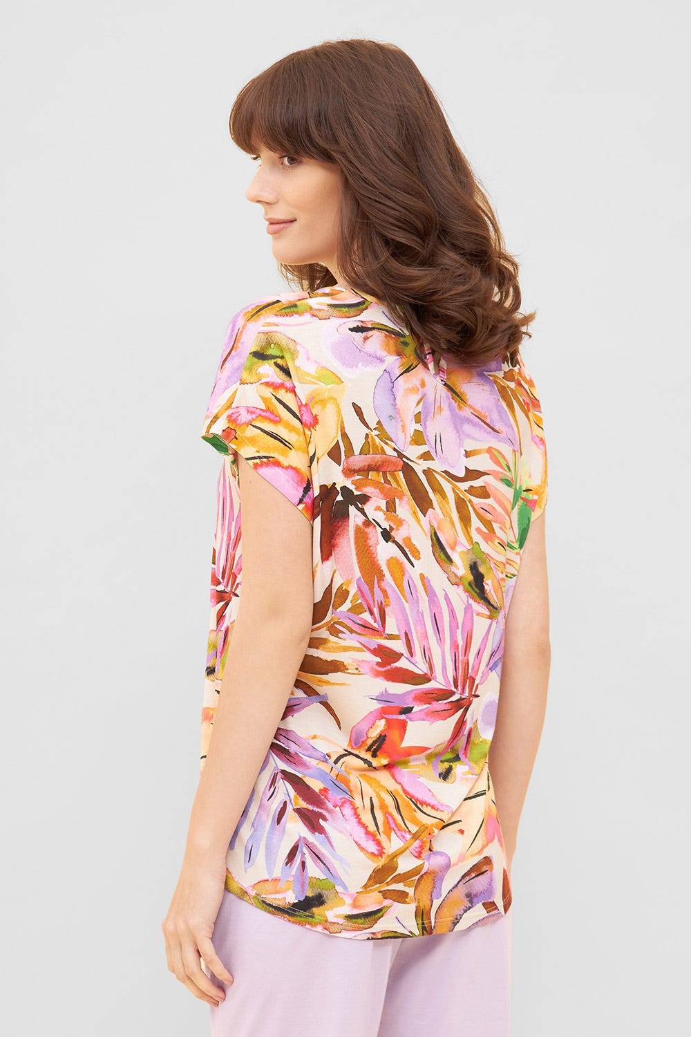 Rösch Shirt im fröhlichen Blätter-Druck Bunt Sommer Mix &amp; Match Viskose/Elasthan JETZT KAUFEN