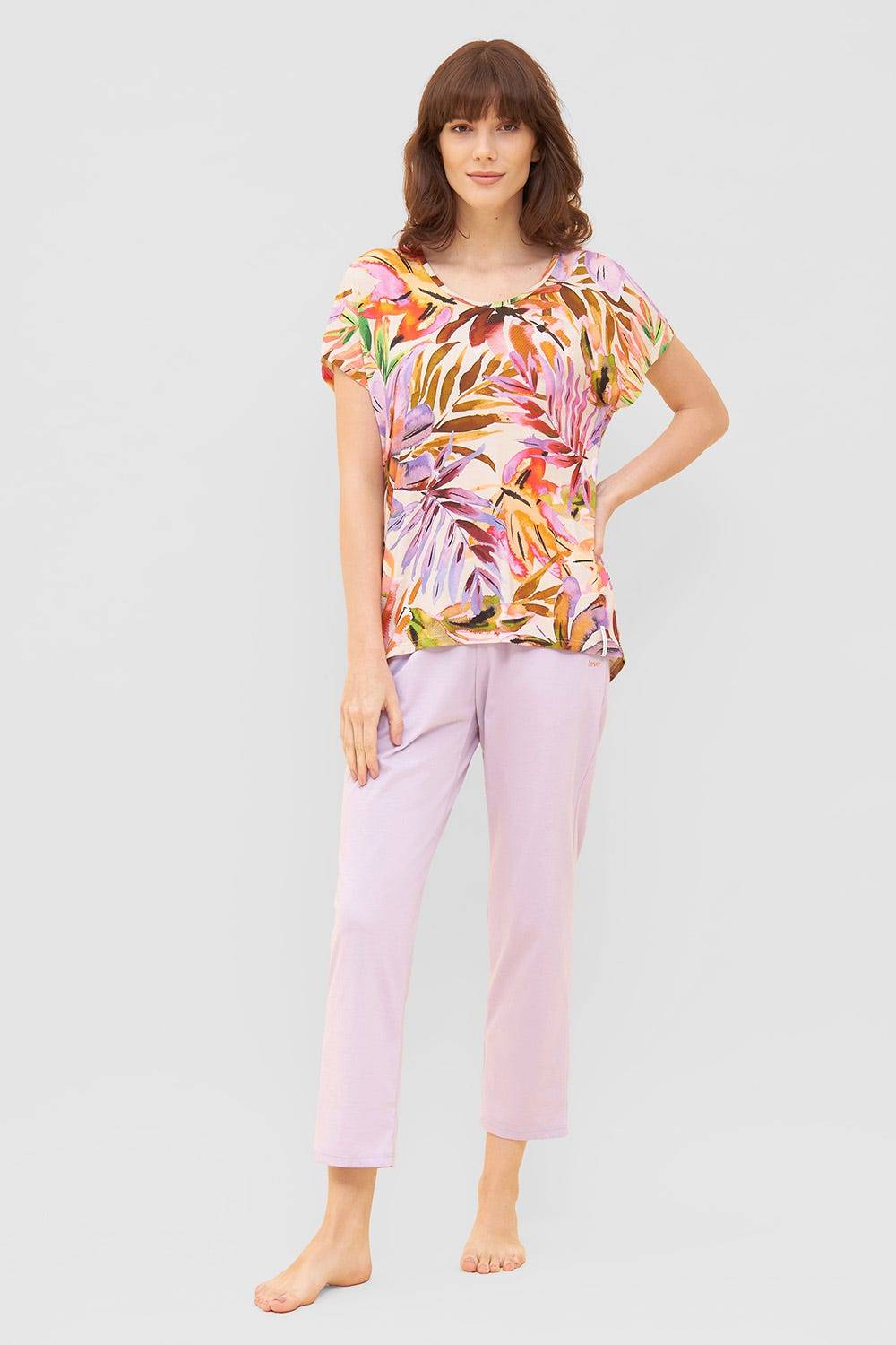 Rösch Shirt im fröhlichen Blätter-Druck Bunt Sommer Mix &amp; Match Viskose/Elasthan JETZT KAUFEN