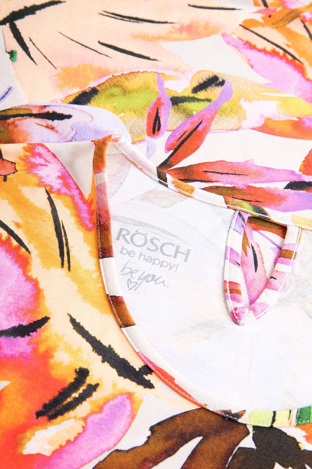 Rösch Shirt im fröhlichen Blätter-Druck Bunt Sommer Mix &amp; Match Viskose/Elasthan JETZT KAUFEN