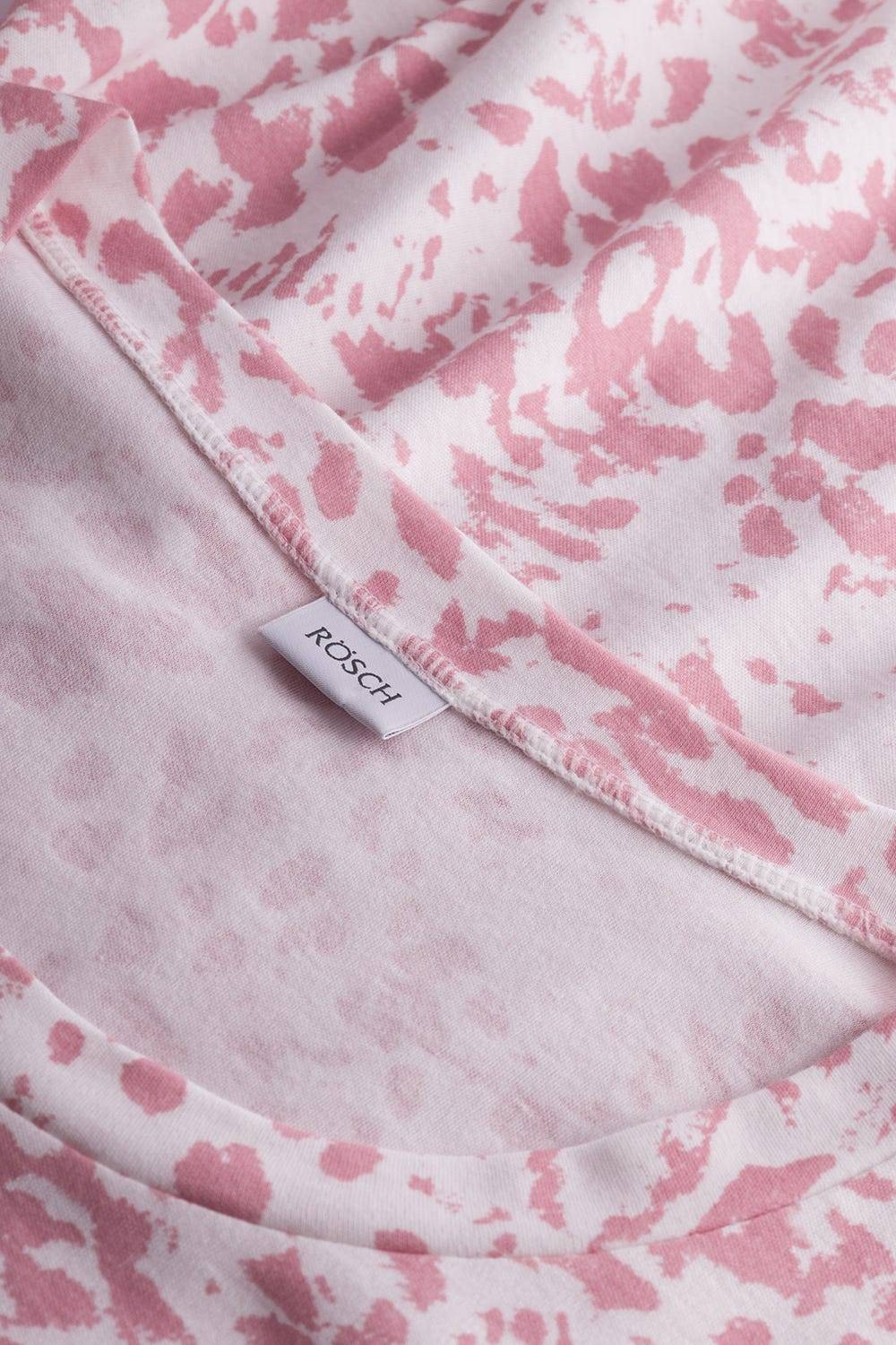 Rösch Pyjama im rosa Druck-Mix angerauht kuschelig 100% Baumwolle Discount Store für neue Produkte