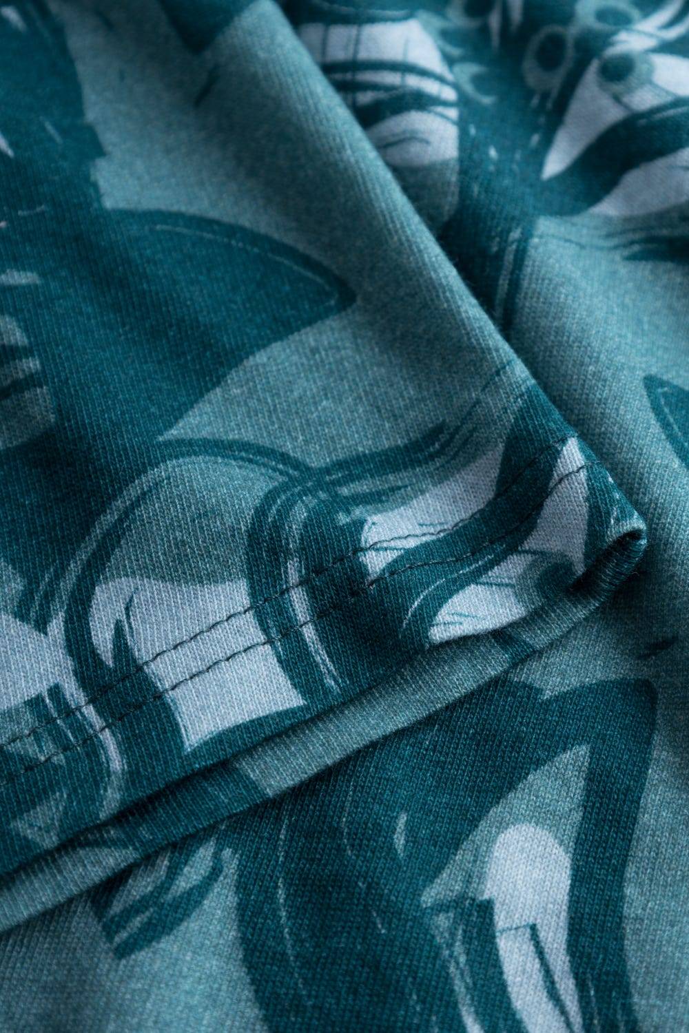Rösch Nachtkleid im Blumenmuster Petrol 100% Baumwolle 50% Rabatt mit kostenlosem Versand