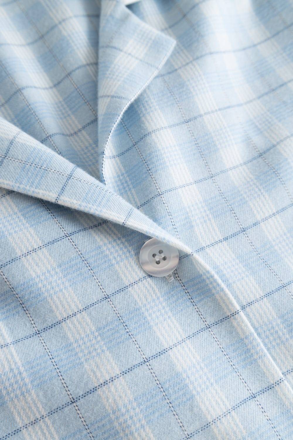 Rösch Pyjama im Herrenhemdstil Flanell 100% Baumwolle Black Friday Preise