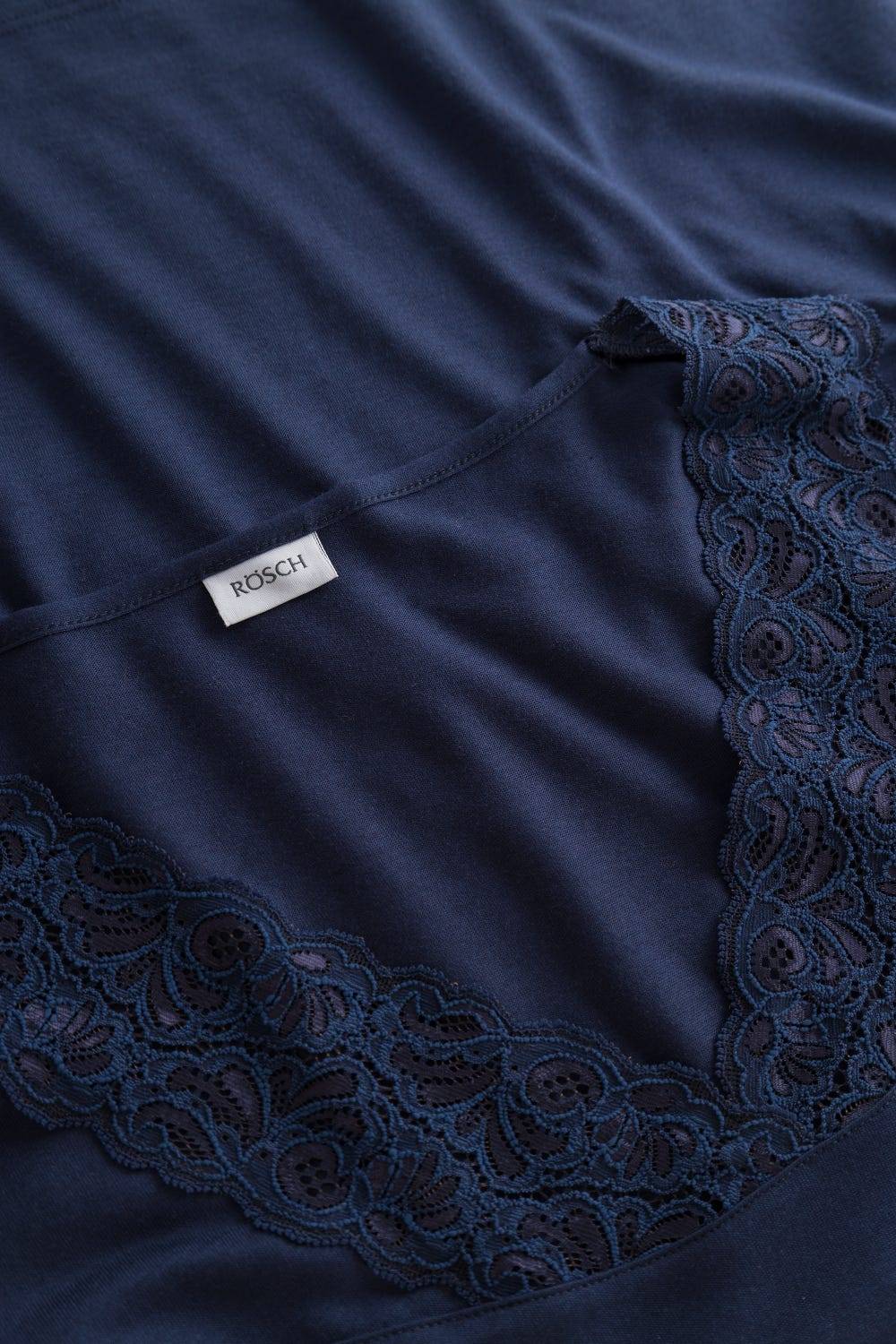 Rösch Pyjama mit Spitzendetails Dunkelblau Baumwolle/Modal Online