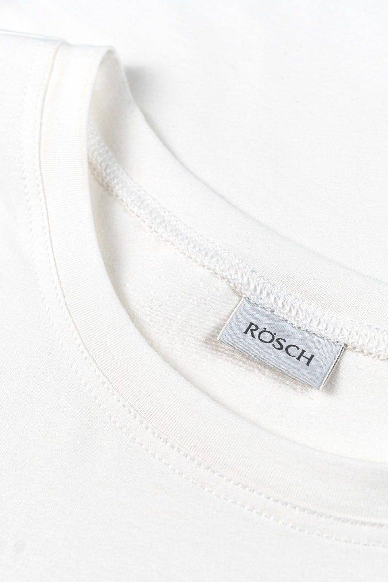 Rösch Herren Basic T-Shirt mit Rundhals Klassisch Baumwolle/Elasthan Günstig kaufen