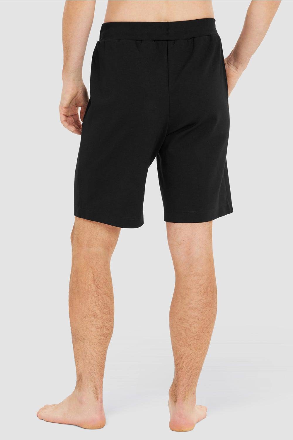 Rösch Herren Loungehose kurz mit Biese Jogginghose Lässig Materialmix Großer Ausverkauf