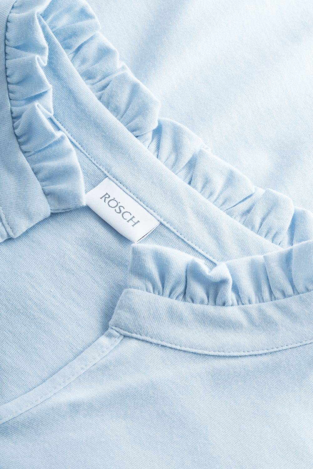 Rösch Pyjama mit Rüschen-Stehkragen Baumwolle/Modal Saisonschlussverkauf