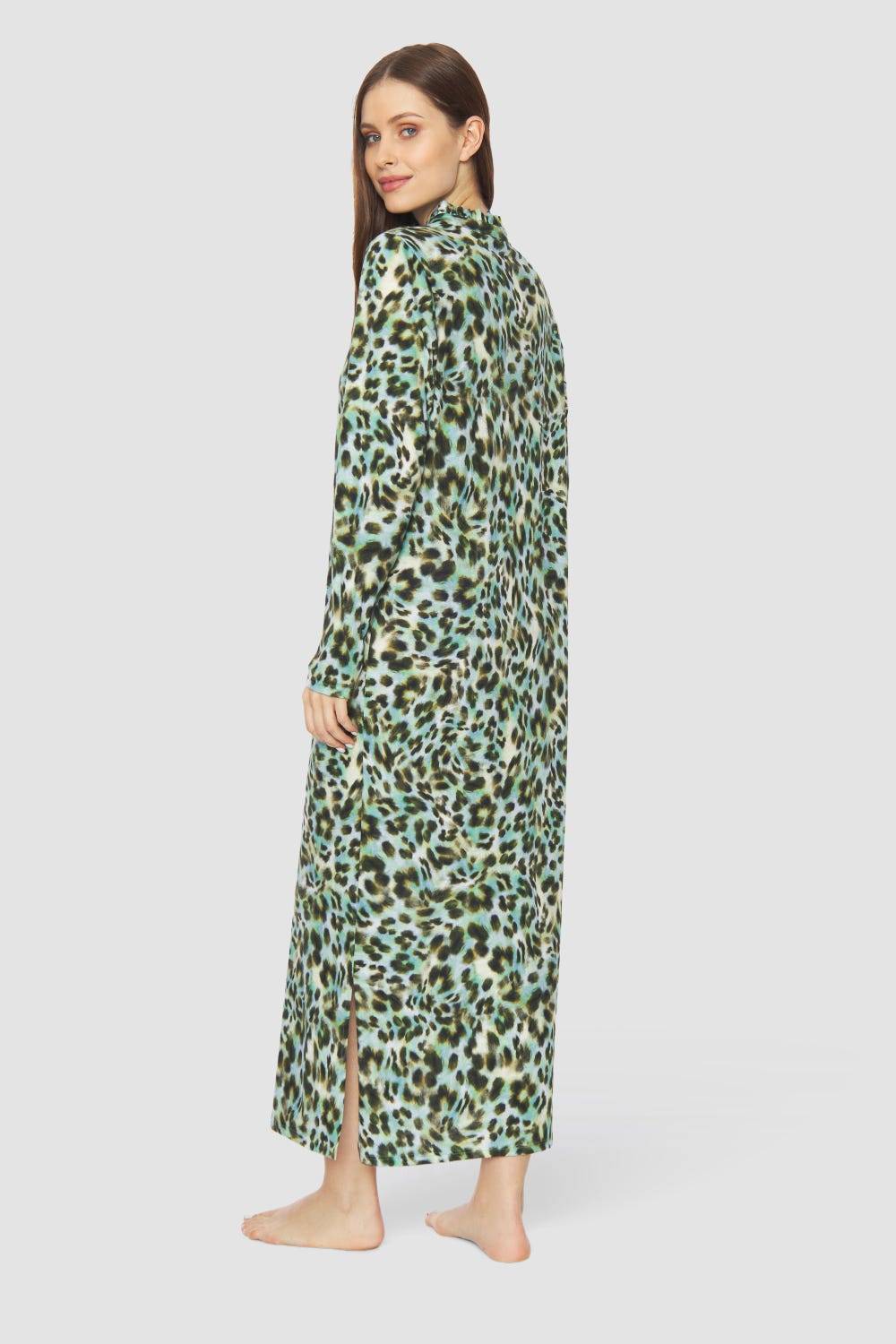 Rösch Nachtkleid im bunten Leo-Druck Baumwolle/Modal Cyber Monday