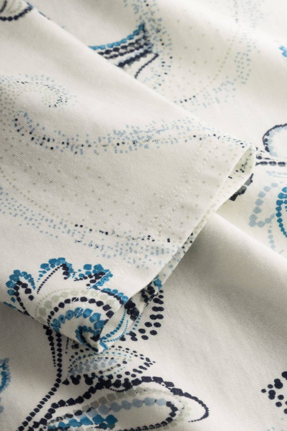 Rösch Pyjama mit Paisleydruck Hellblau Baumwolle/Modal Muttertagsangebot