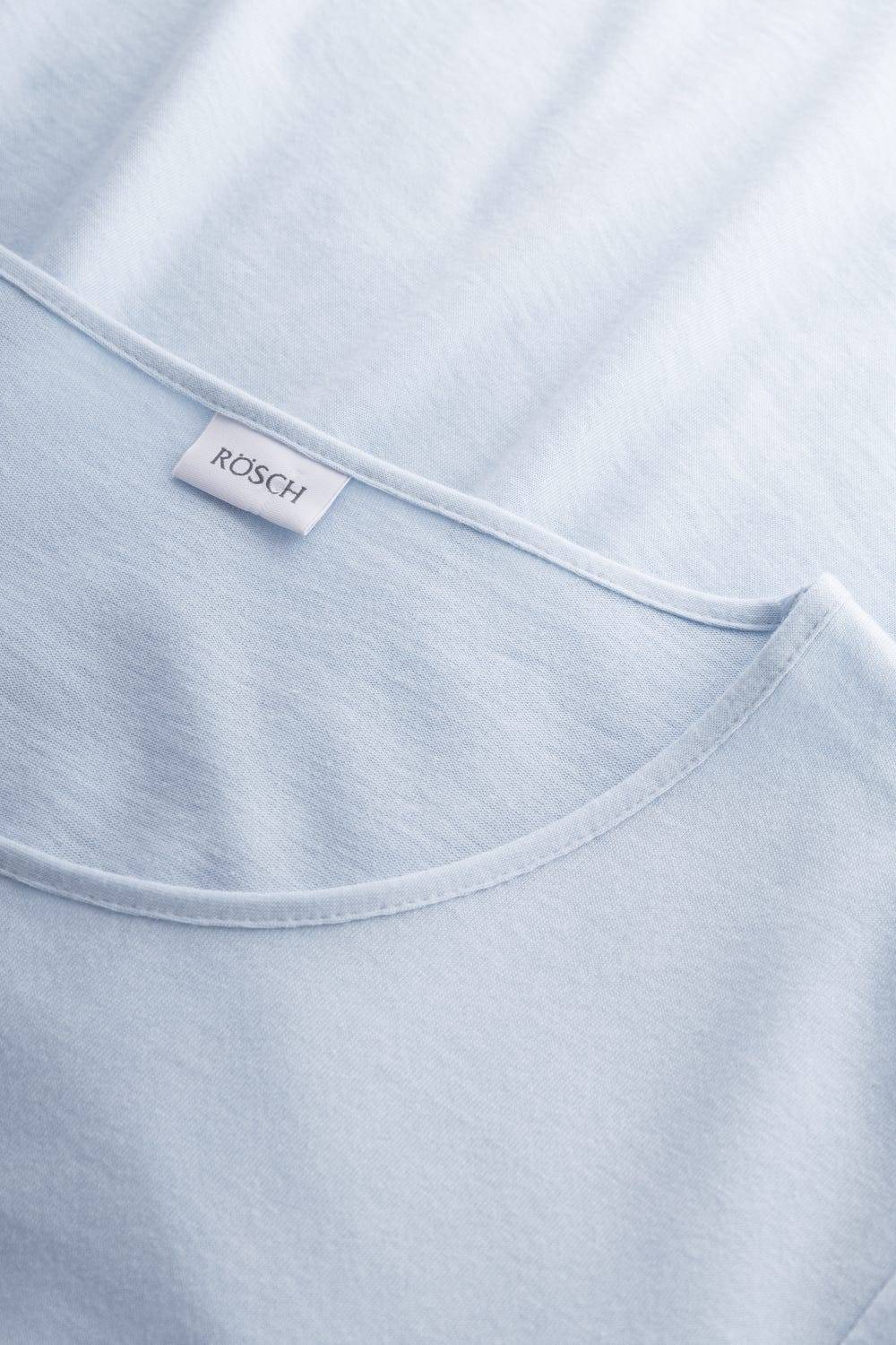 Rösch Pyjama mit Stufenlook Hellblau Baumwolle/Modal Valentinstagsangebot