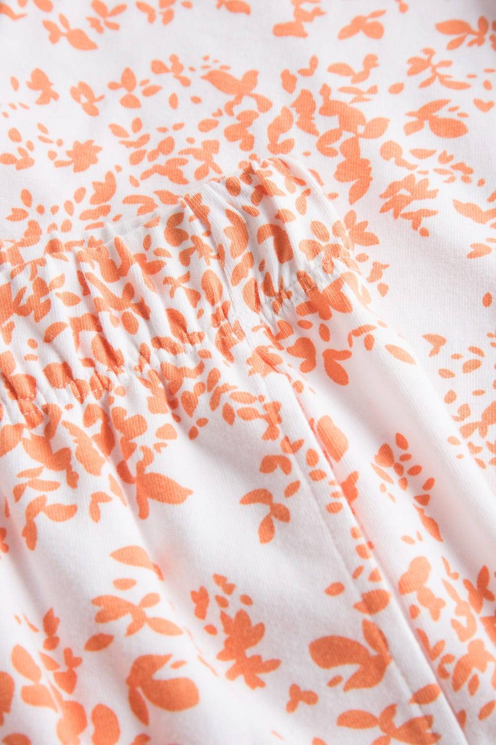 Rösch 7/8-Hose im Blümchen-Design Orange Schmal Mix &amp; Match Baumwolle/Elasthan Große Rabatte
