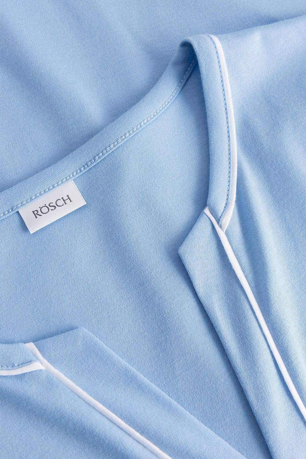 Rösch Nachthemd im Kimono-Stil Paspeln Halbarm 100% Baumwolle VIP-Rabatte