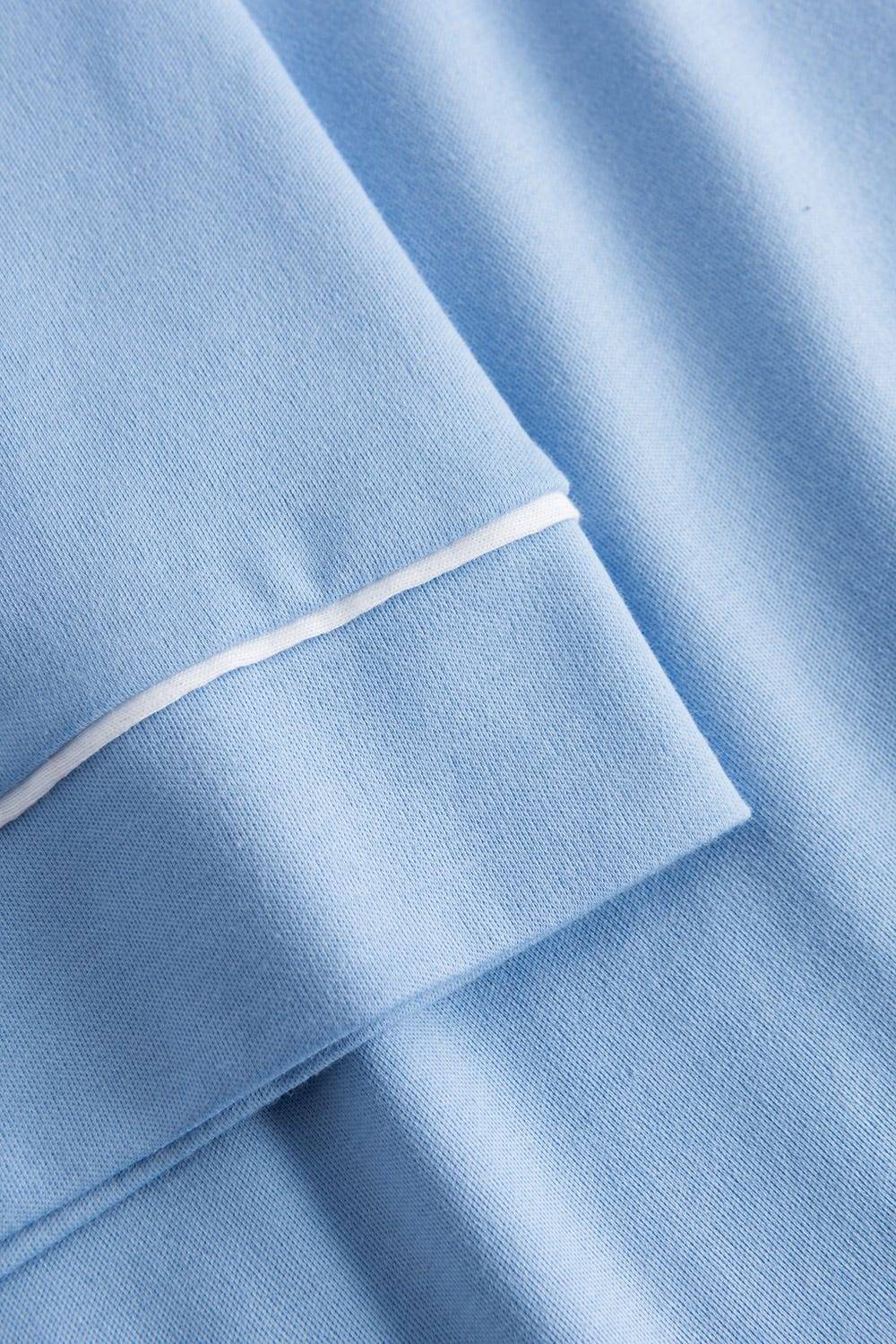 Rösch Nachthemd im Kimono-Stil Paspeln Halbarm 100% Baumwolle VIP-Rabatte