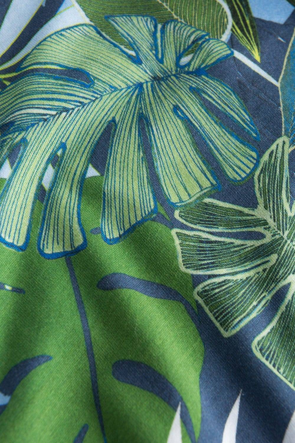 Rösch Nachtkleid im tropischen Palmen-Druck Taschen Baumwolle/Modal Super Sparpreis