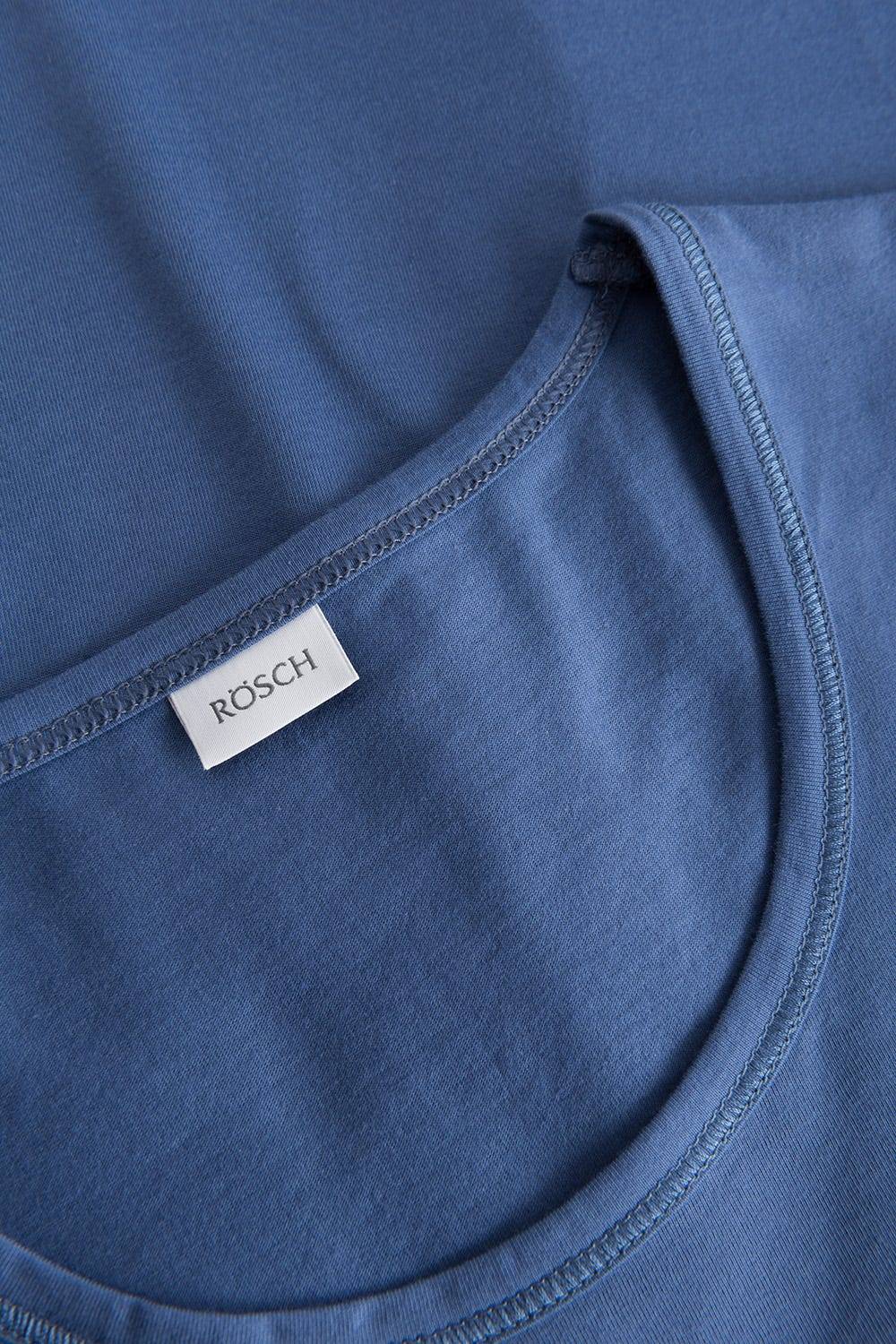 Rösch Pyjama mit verspieltem Hunde-Druck 7/8-Hose Blau Ziernähte 100% Baumwolle Kostenlose Rückgabe
