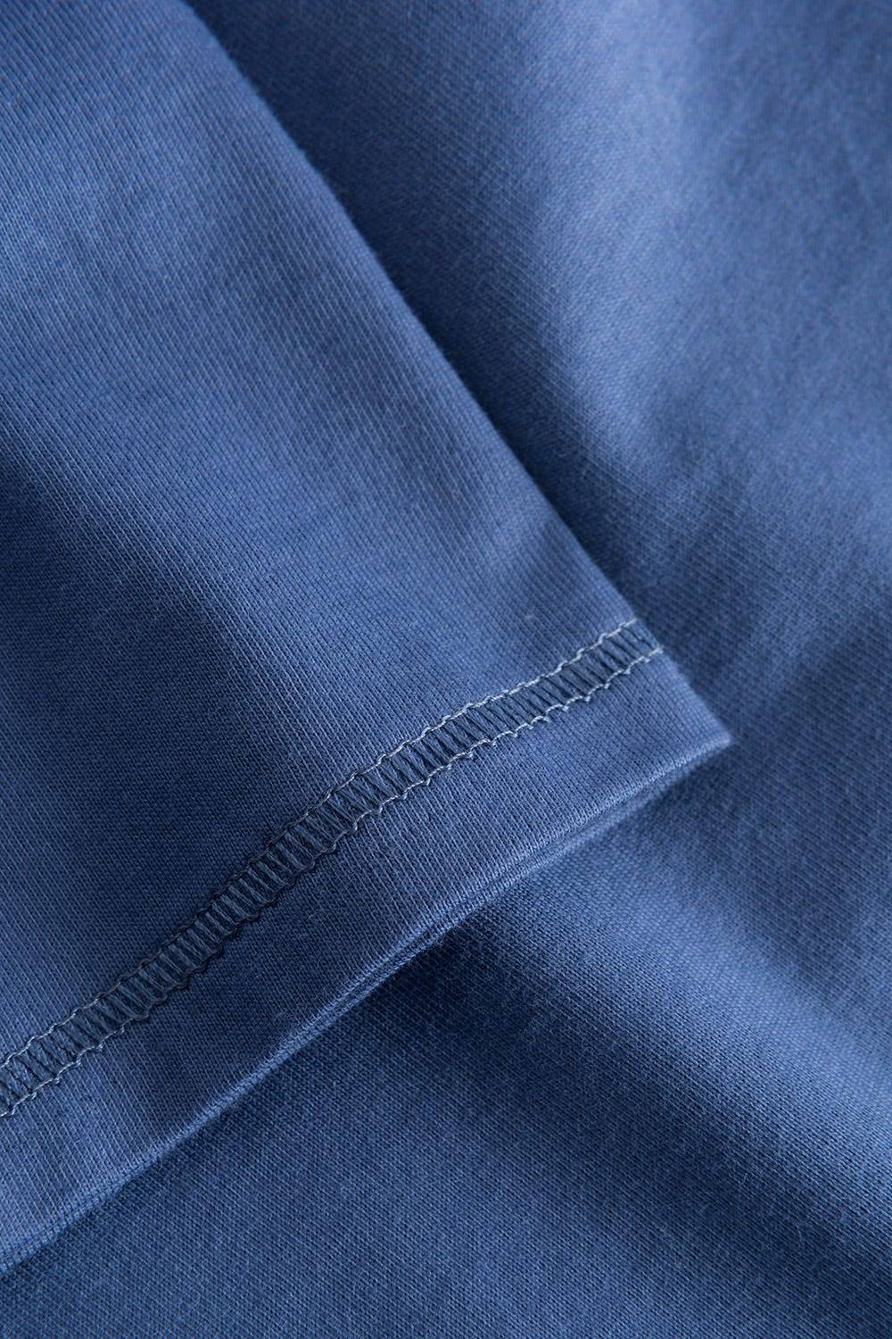 Rösch Pyjama mit verspieltem Hunde-Druck 7/8-Hose Blau Ziernähte 100% Baumwolle Kostenlose Rückgabe