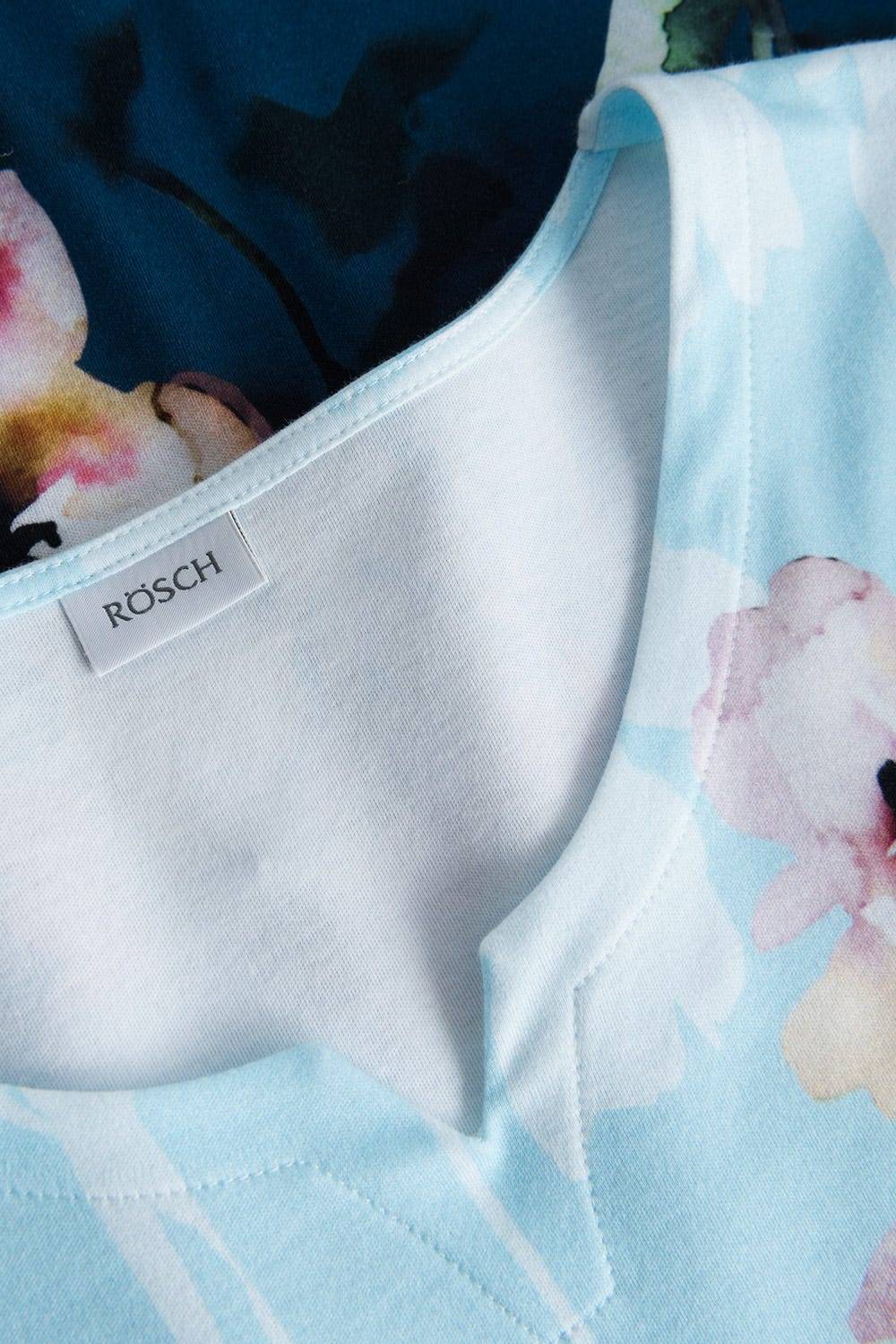 Rösch Pyjama mit platziertem Druck 7/8-Hose Kurzarm Baumwolle/Modal Letzte 3 Tage