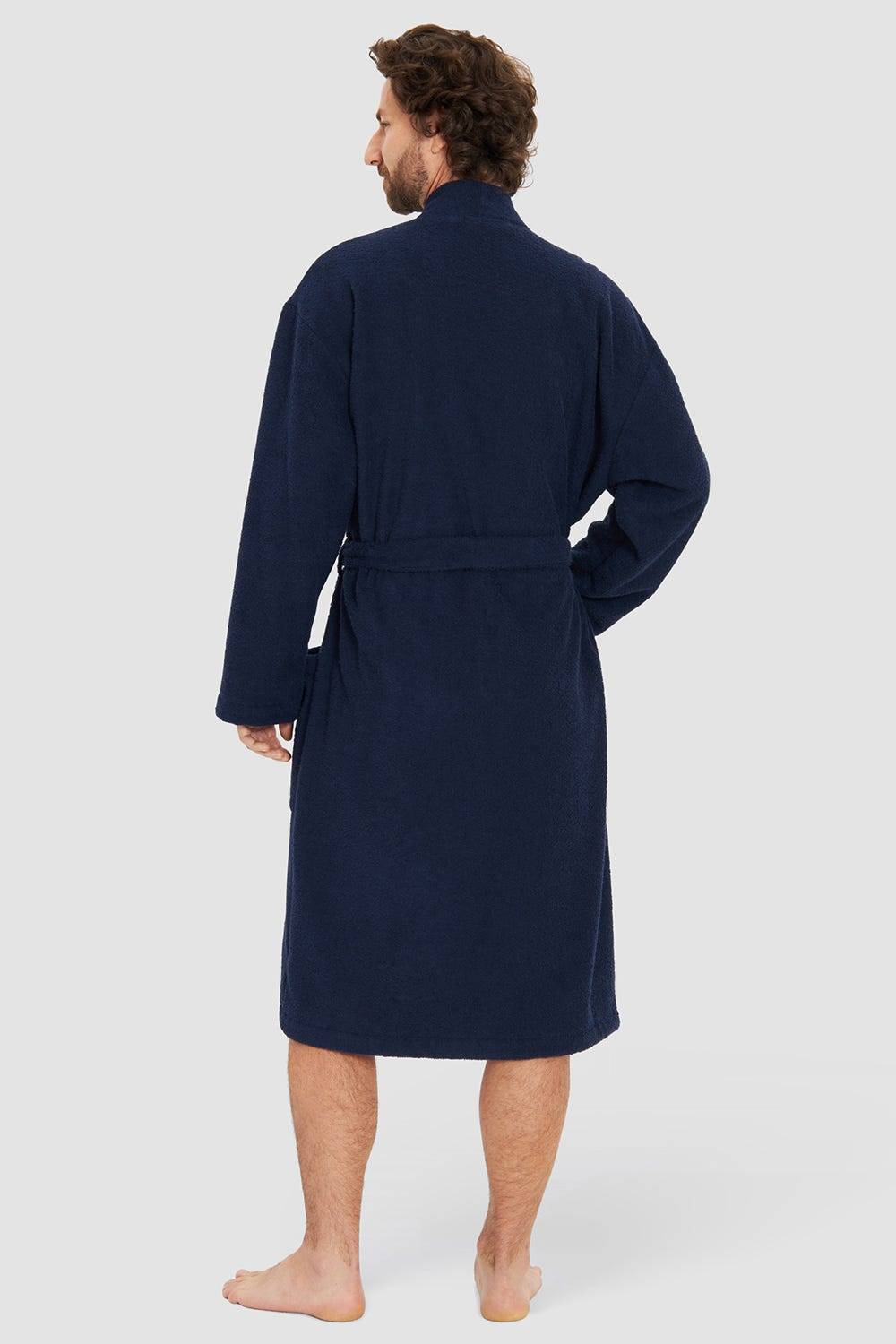 Rösch Herren Bademantel aus Frottee Midi Baumwolle/Polyester Nur für heute