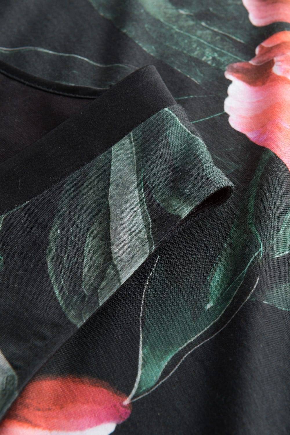 Rösch Nachtkleid im eleganten Blumendruck V-Ausschnitt Ärmellos Baumwolle/Modal Rabatte dieses Monats