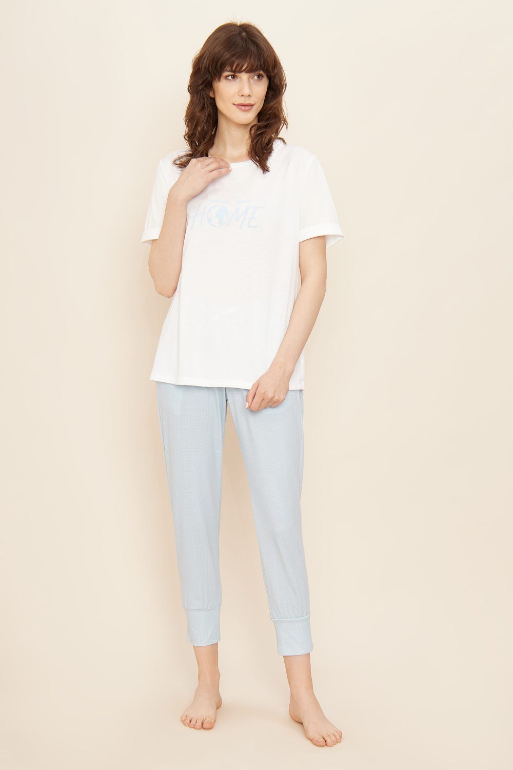 Rösch T-Shirt mit Schriftzug &quot;Save our home&quot; Mix und Match 100% Baumwolle Hotsell