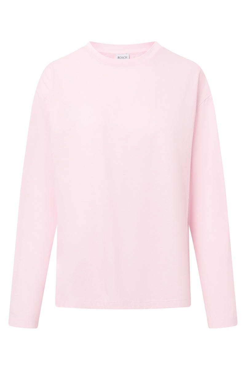 Rösch Basic Pyjamashirt Langarm im sportiven Look Günstiger Verkauf