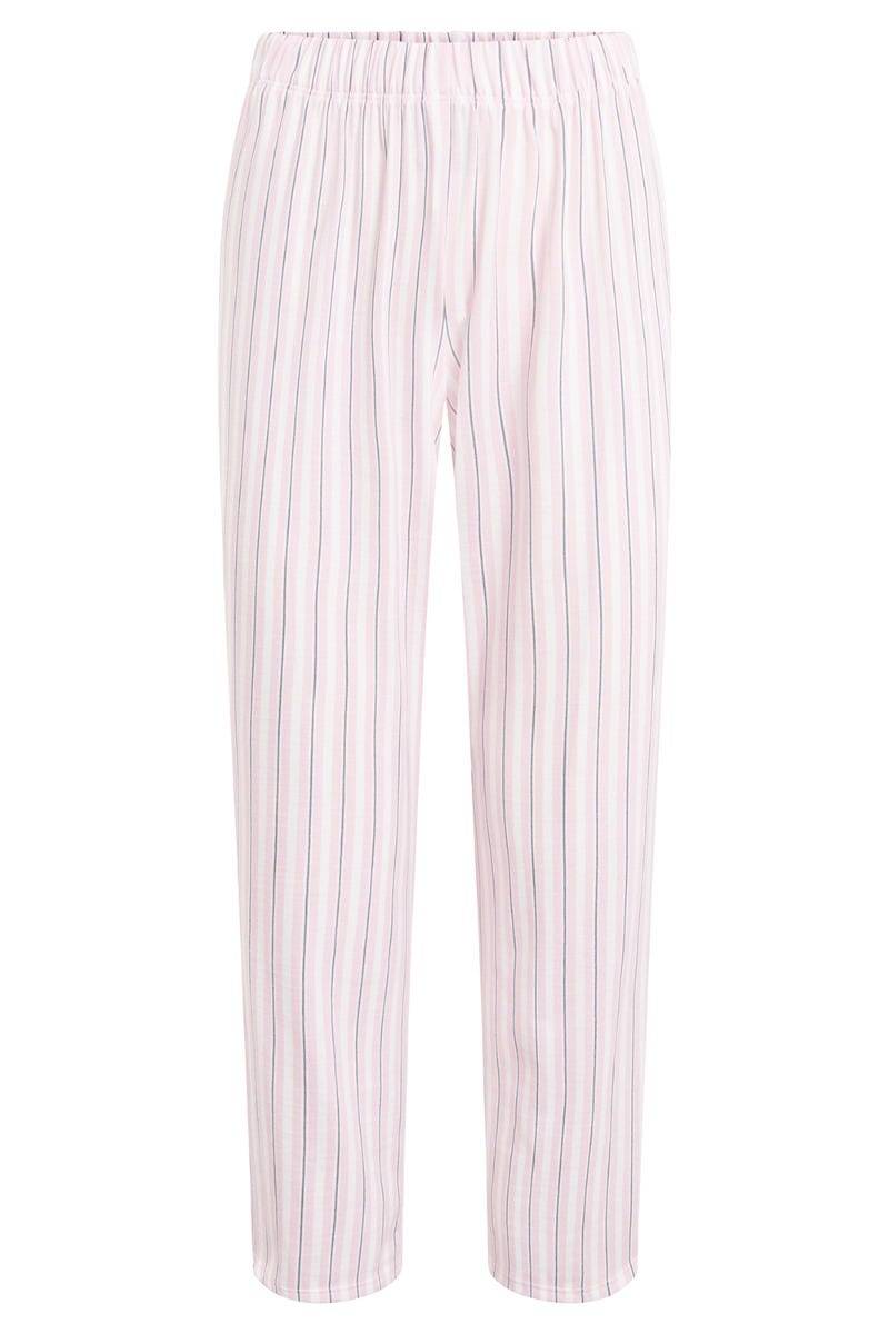 Rösch Basic 7/8-Pyjamahose im Streifendruck Rosa-Grau Blitzverkäufe