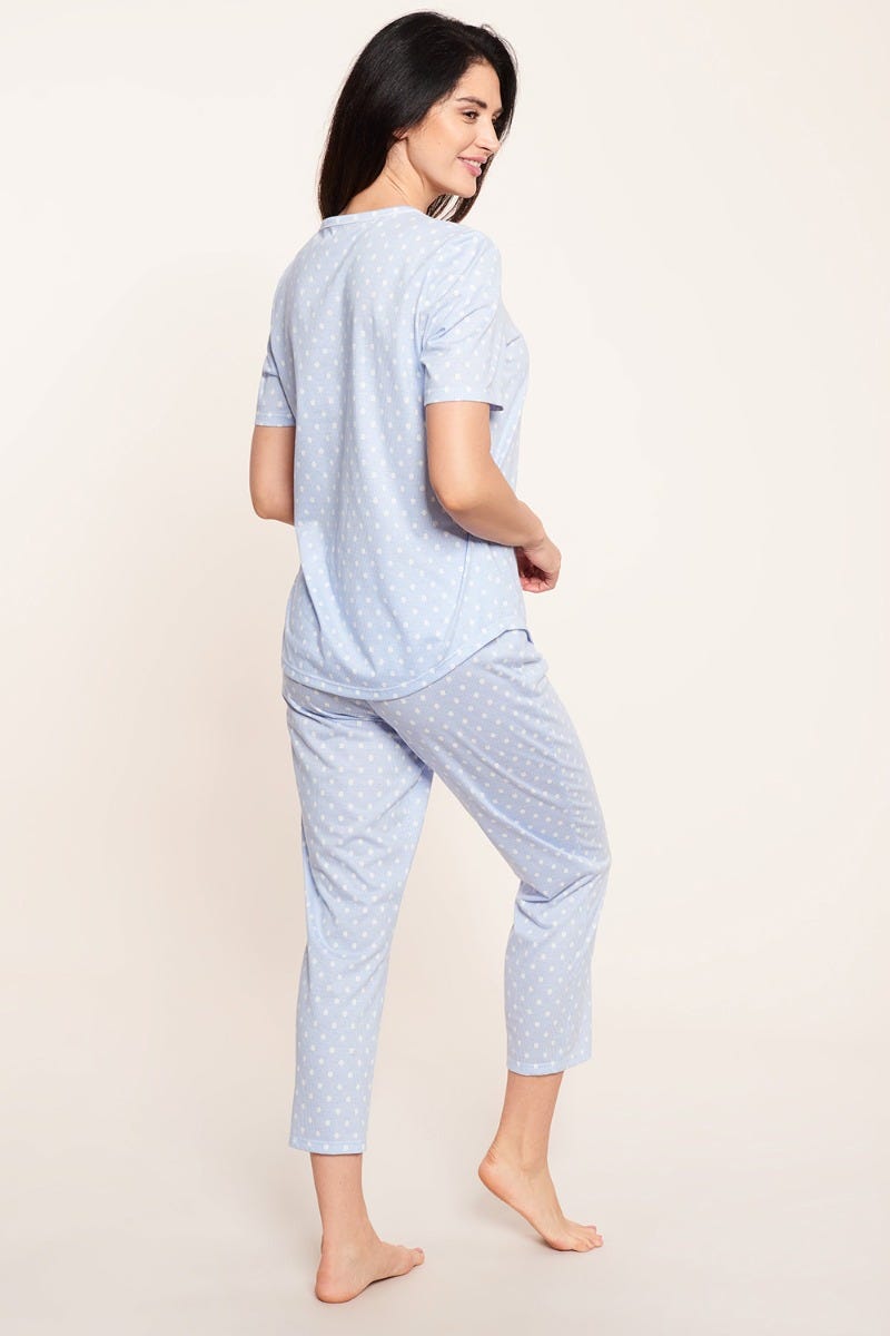Rösch Pyjama im Mustermix Punkte Streifen verspielt 100% Baumwolle 1884144 Günstig kaufen