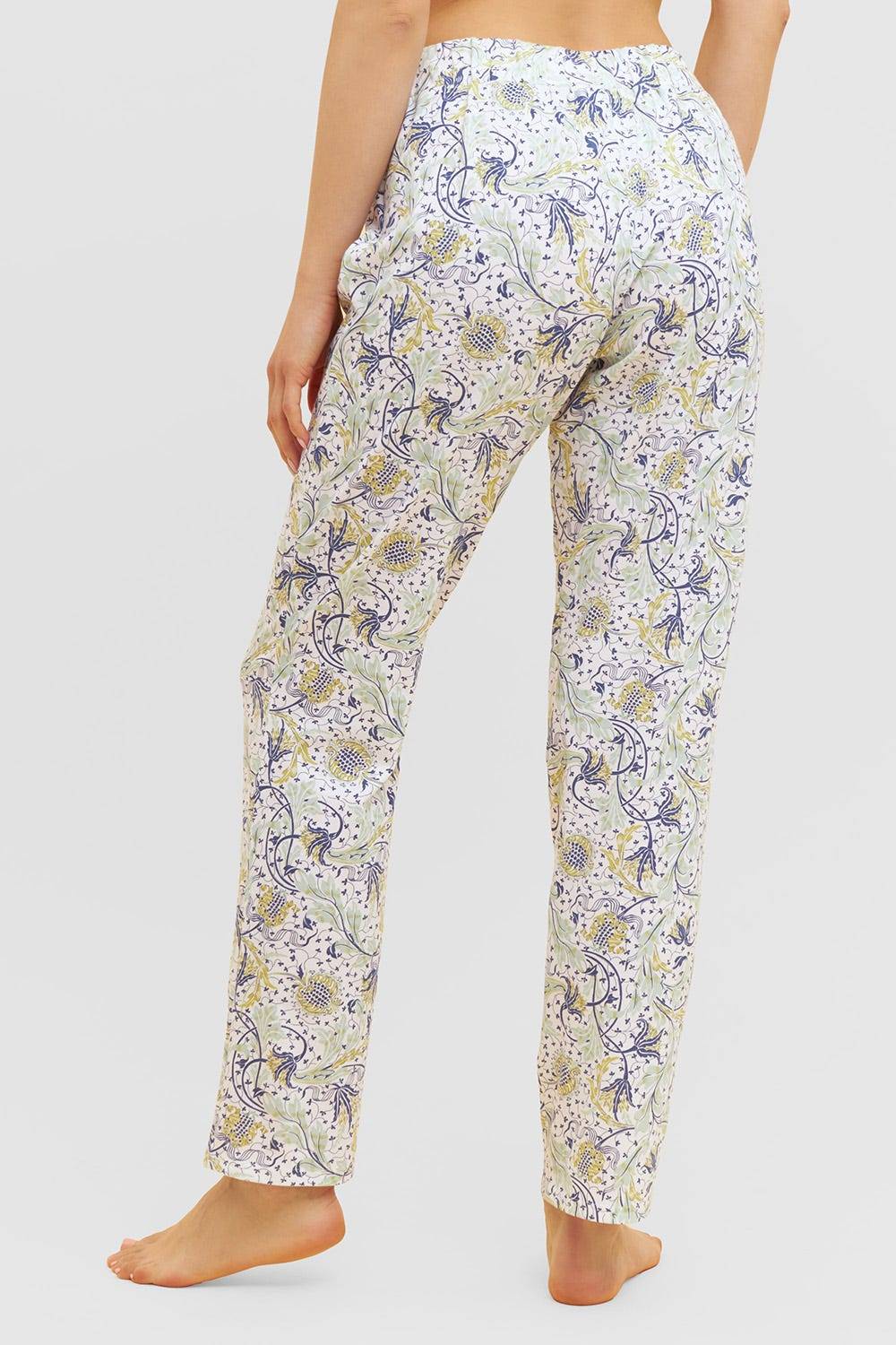 Rösch Basic Pyjamahose lang im floralen Ornament-Print Mix &amp; Match 1884808 Vatertagsangebot