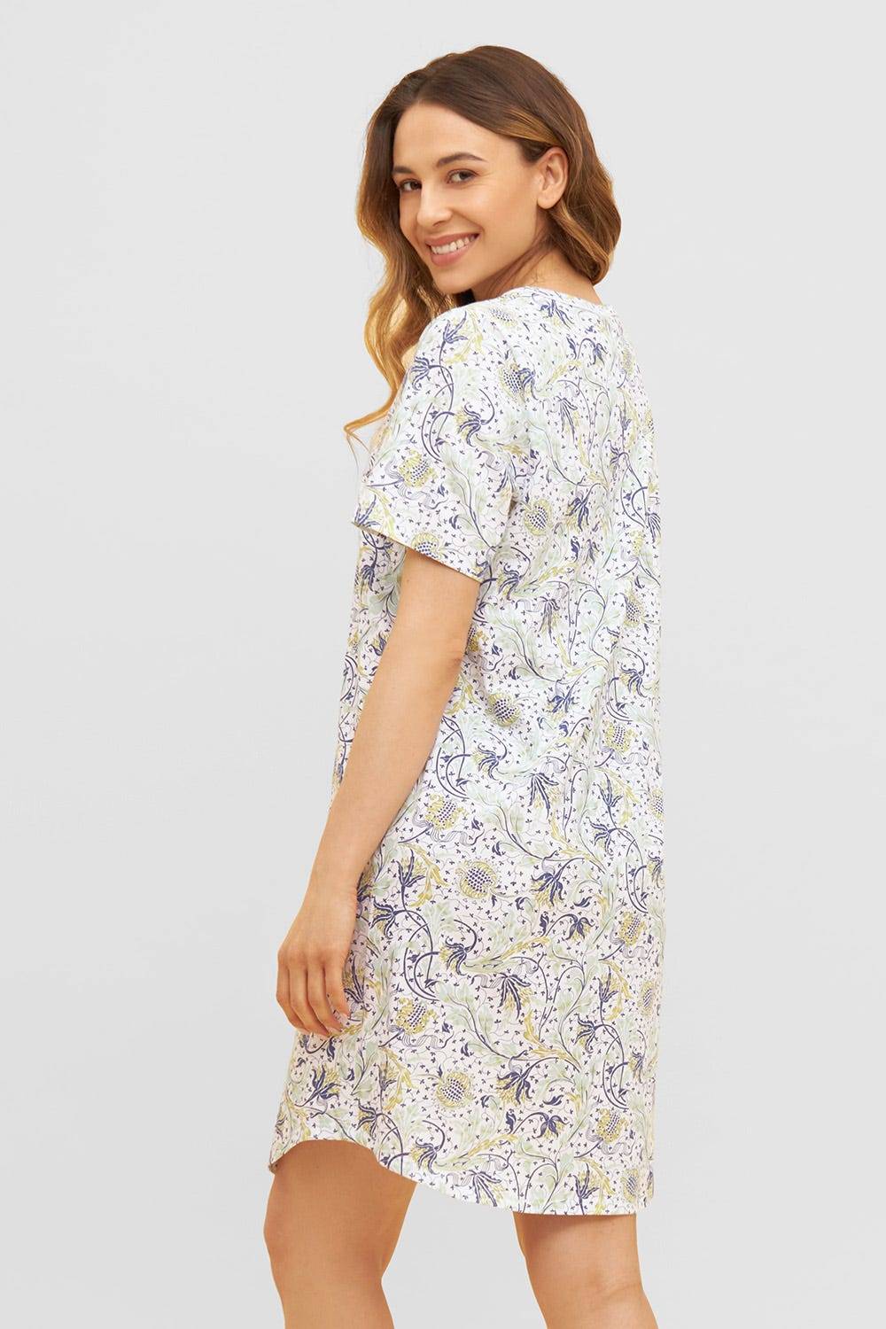 Rösch Basic Bigshirt Kurzarm im floralen Ornament-Print 1884811 Jubiläumsangebot