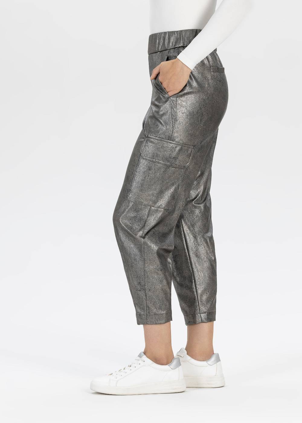 Stehmann Cargohose Rosalyn in Eco-Leather Preisnachlass