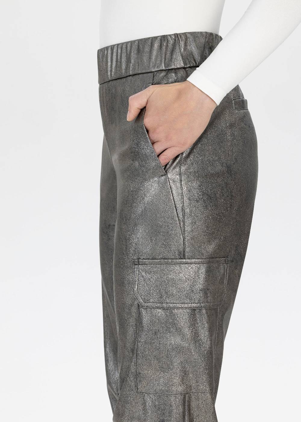 Stehmann Cargohose Rosalyn in Eco-Leather Preisnachlass