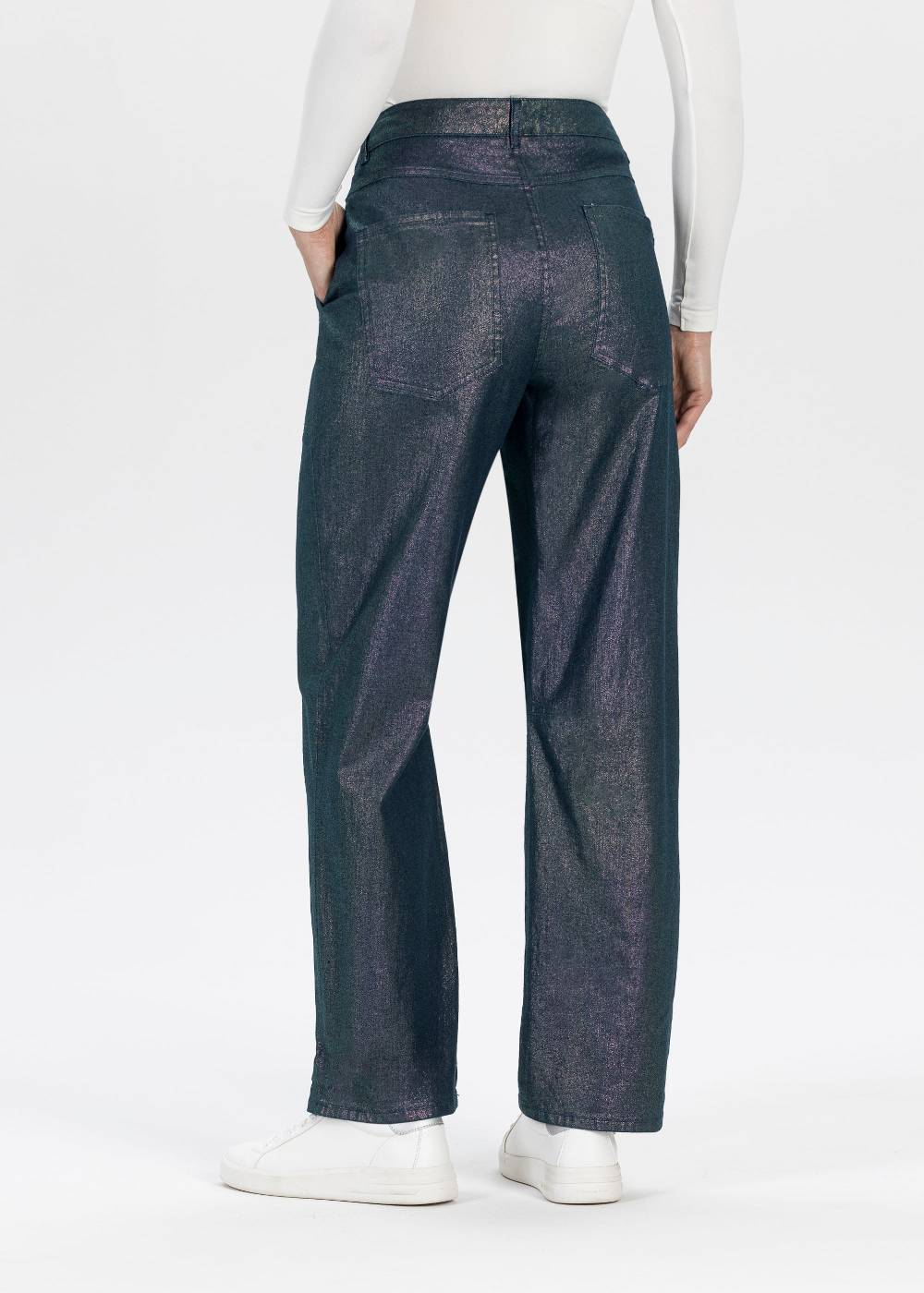 Stehmann 7/8-Hose Fibi in Metallic Look Heißer Verkauf