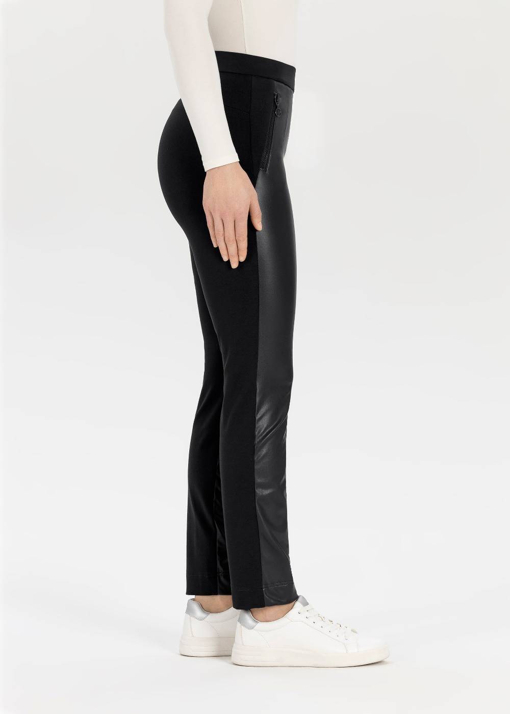 Stehmann Stretchhose Imilia mit Lederimitat Bis zu 65% Rabatt