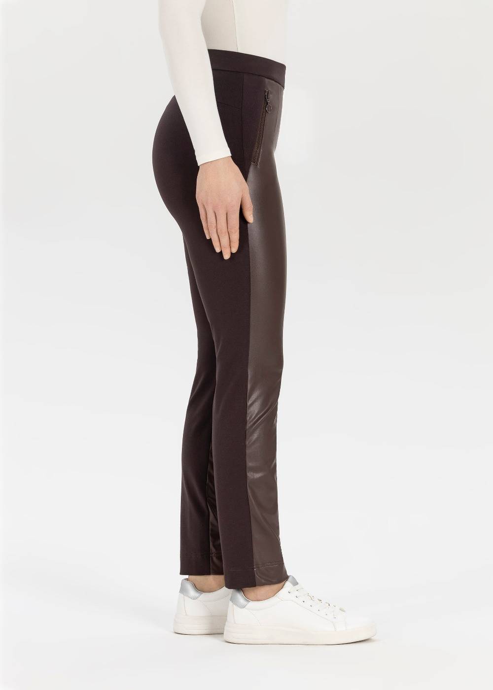 Stehmann Stretchhose Imilia mit Lederimitat Nur für heute