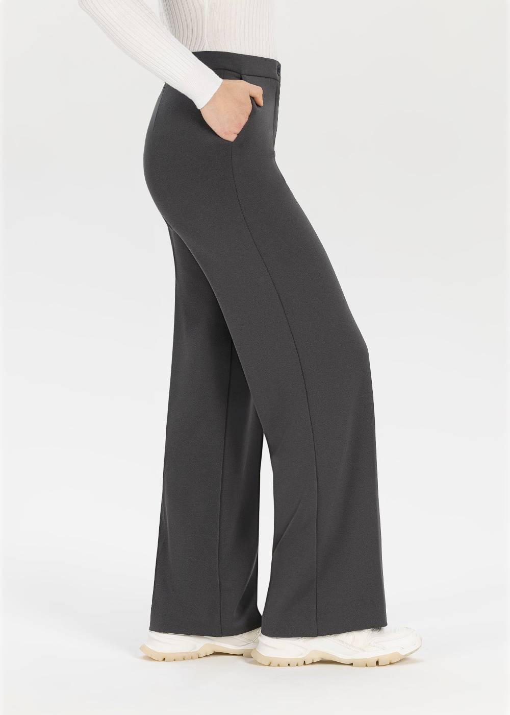 Stehmann Hose Hillda in Scuba Crepe mit weitem Bein Discount Store für neue Produkte