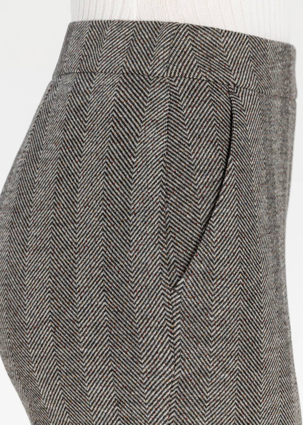 Stehmann Relaxed Hose Flanna in Fluffy Herringbone Qualität 50% Rabatt mit kostenlosem Versand