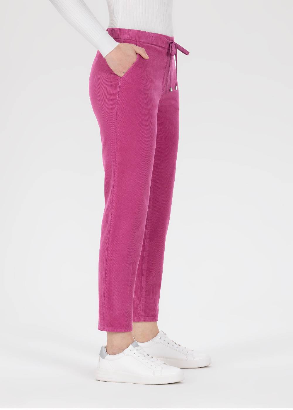 Stehmann Jogpants Messing in feinem Cord mit Bügelfalte Neueste Stile