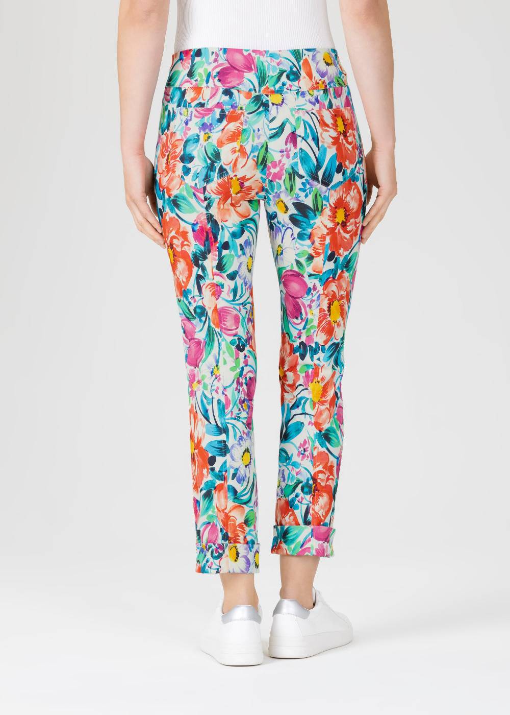 Stehmann 6/8-Hose Igor mit Flower Print Riesige Rabatte