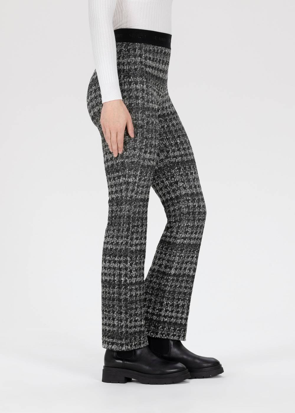 Stehmann 6/8-Hose Pernille in Bouclé Optik Kostenloser Versand